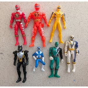 Mixed Lot Vintage Modern Power Rangers Figures RPM Dino Thunder SPD Mystic Force